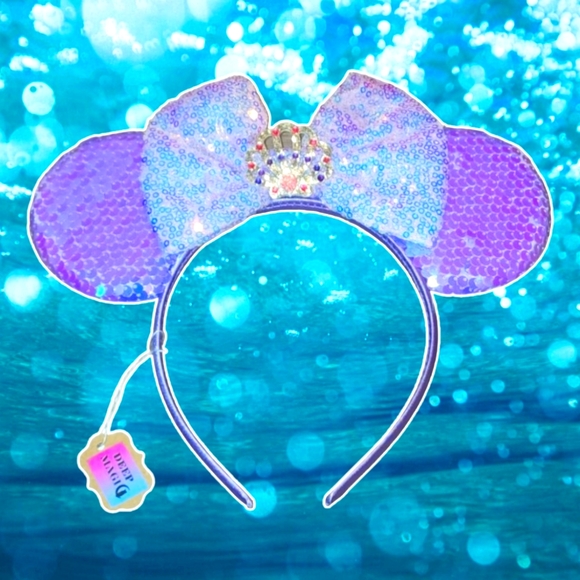 NWT Handmade 'Deep Magic' Mermaid Mouse Ears - Picture 1 of 9